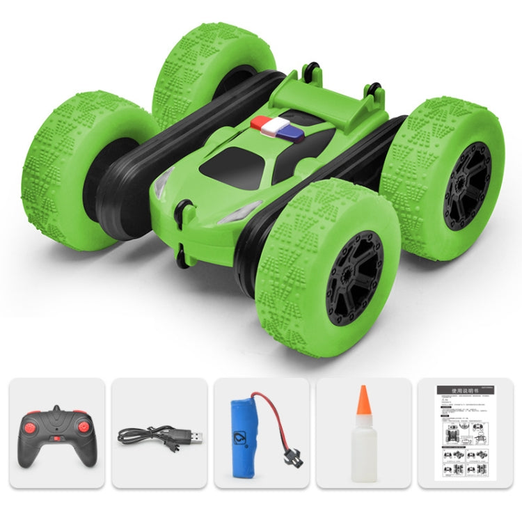 1:24 Electric Spray Remote Control Car Double-Sided Rotating Tumbling Bucket  Stunt Car( Green) - RC Cars by buy2fix | Online Shopping UK | buy2fix