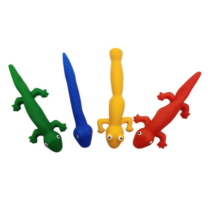 12 PCS Stretching Finger Slingshot Soft TPR Tricky Lizard Finger Ejection Toy, Random Style Delivery -  by buy2fix | Online Shopping UK | buy2fix