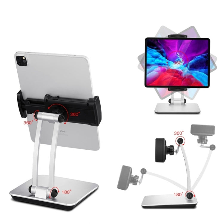 Aluminum Alloy Tablet Bracket Lazy Desktop Folding Mobile Phone Tablet Bracket - Desktop Holder by buy2fix | Online Shopping UK | buy2fix