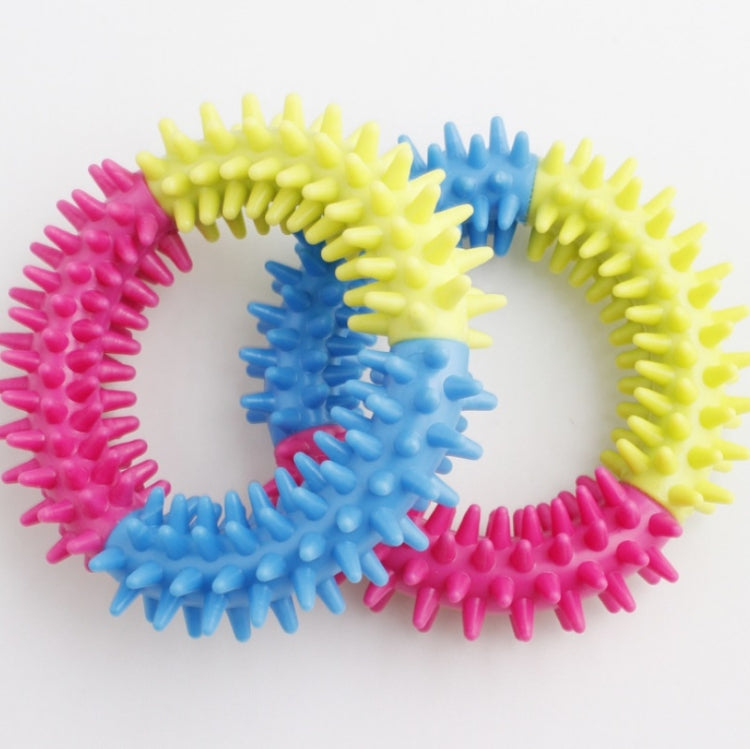 10 PCS Spiked Sensory Decompression Ring Toy Decompression Chain, Random Colour Delivery - Squeeze Toys by buy2fix | Online Shopping UK | buy2fix