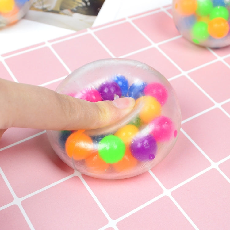 6 PCS 6cm Color Beads TPR Vent Ball Decompression Toy, Colour: Color Ball - Squeeze Toys by buy2fix | Online Shopping UK | buy2fix