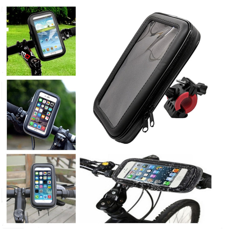 Outdoor Riding Motorcycle Bicycle Waterproof Mobile Phone Bracket,Style: Motorcycle 5.5 inch Black - Holder by buy2fix | Online Shopping UK | buy2fix