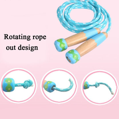 Wooden Children Skipping Rope Kindergarten Pupils Beginners Adjustable Skipping Rope, Length: 2.7m(White) - Toy Sports by buy2fix | Online Shopping UK | buy2fix