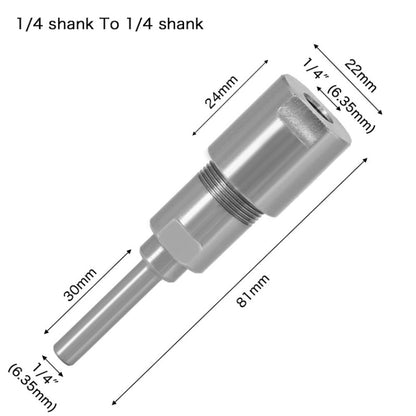 1/4mm To 1/4mm Engraving Trimming Machine Extension Pole Converter - Others by buy2fix | Online Shopping UK | buy2fix