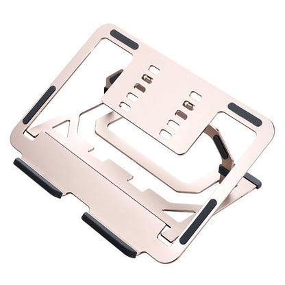 LH-T610 Aluminum Alloy Laptop Bracket Folding Lifting Desktop Cooling Bracket(Rose Gold) - Computer & Networking by buy2fix | Online Shopping UK | buy2fix