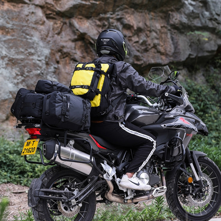 Rhinowalk Multi-Function Motorcycle Rear Seat Bag Combination Rear Shelf Pannier, Colour: Black 30L - Bags & Luggages by Rhinowalk | Online Shopping UK | buy2fix