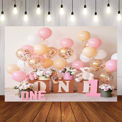 2.1m x 1.5m One Year Old Birthday Photography Background Cloth Birthday Party Decoration Photo Background(573) - Camera Accessories by buy2fix | Online Shopping UK | buy2fix