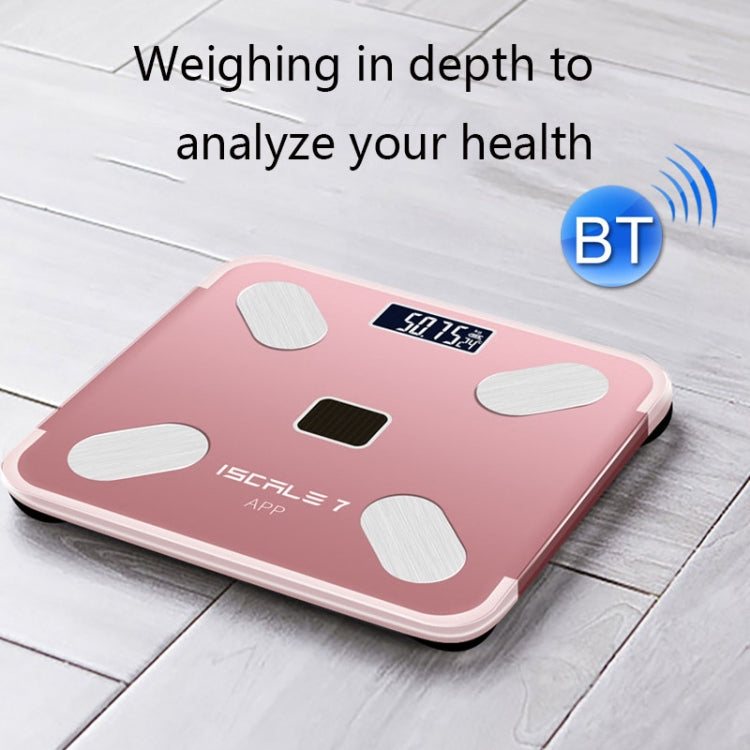 ISCRLE7 Smart Weight Scale Bluetooth Body Fat Measuring Instrument Battery Model(Red) - Body Scales by ISCRLE7 | Online Shopping UK | buy2fix