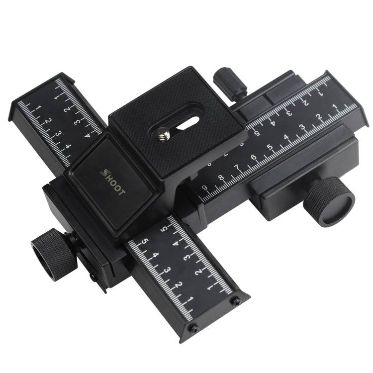 Shoot 4-Way Macro Focusing Focus Rail Slider / Close-Up Shooting Rail Slider - Camera Slider by Shoot | Online Shopping UK | buy2fix