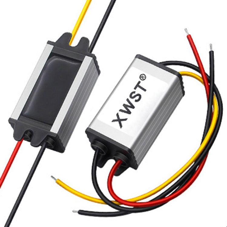 XWST DC 12/24V To 5V Converter Step-Down Vehicle Power Module, Specification: 12/24V To 5V 2A Small Aluminum Shell -  by buy2fix | Online Shopping UK | buy2fix