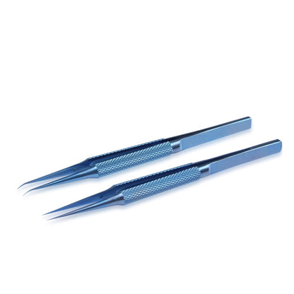 Kaisi Titanium Alloy Tweezers Repair Fingerprint Fly Line Phone Motherboard Precise Antimagnetic Electronics Tweezers(Curved BT-15) - Tweezers by Kaisi | Online Shopping UK | buy2fix