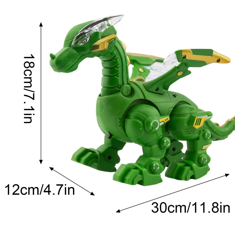 Electric Mechanical Dinosaur Toy Simulation Animal Toy Multifunctional Sound And Light Toy, Style: No Spray-Green - Music Toys by buy2fix | Online Shopping UK | buy2fix