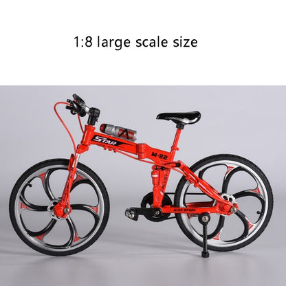 1:8 Scale Simulation Alloy Bicycle Model Mini Bicycle Toy Decoration(Mountain Bike-Yellow) - Model Toys by buy2fix | Online Shopping UK | buy2fix