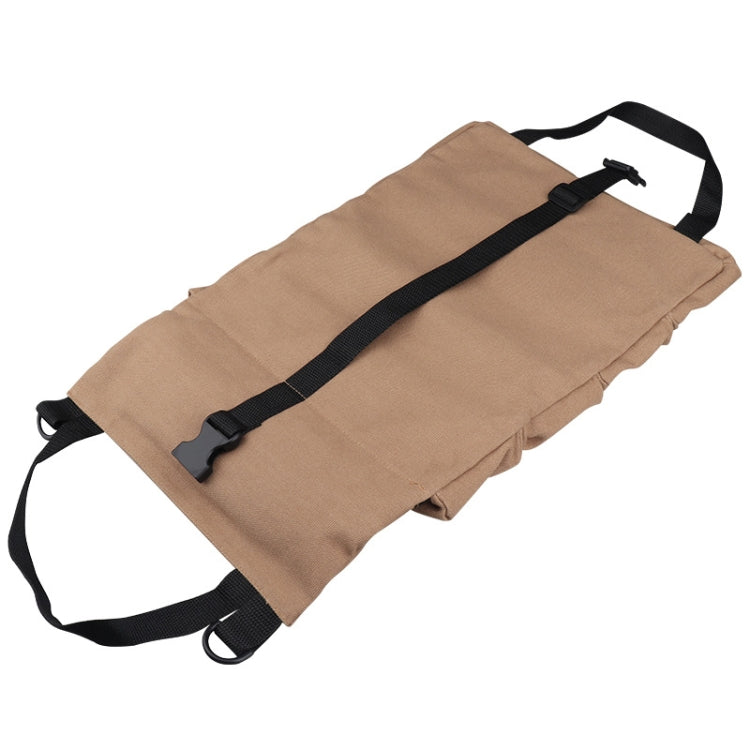 Car Canvas Tool Hanging Bag Electrician Package Car Tool Bag(Khaki) - Storage Bags & Boxes by buy2fix | Online Shopping UK | buy2fix