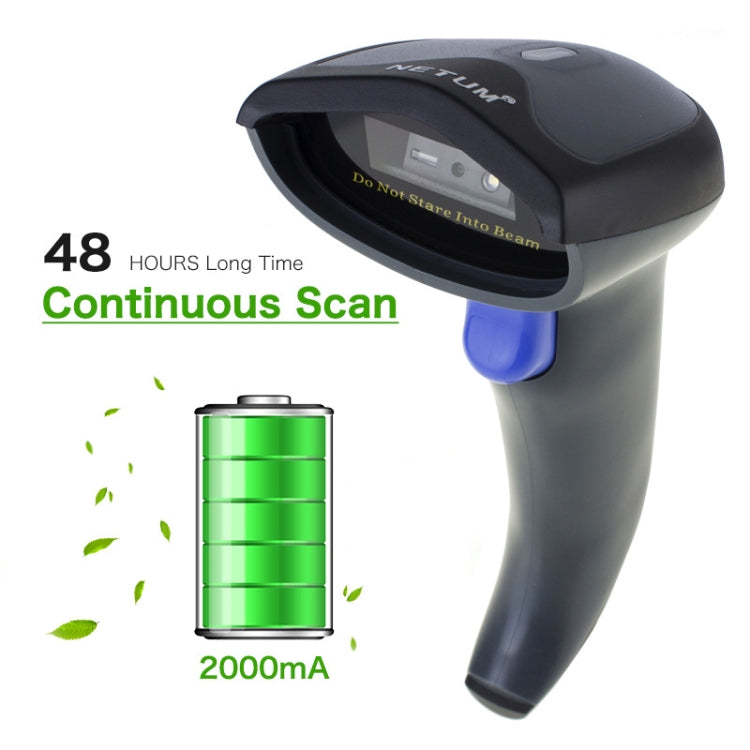 NETUM High-Precision Barcode QR Code Wireless Bluetooth Scanner, Model: Bluetooth + 2.4G + Wired - Barcode Scanner by NETUM | Online Shopping UK | buy2fix