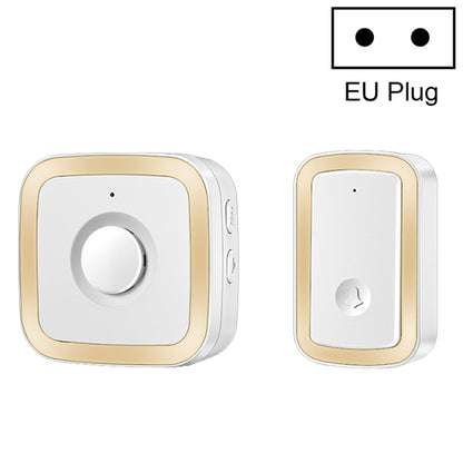 CACAZI A58 1 For 1 Smart Wireless Doorbell without Battery, Plug:EU Plug(Gold) - Wireless Doorbell by CACAZI | Online Shopping UK | buy2fix