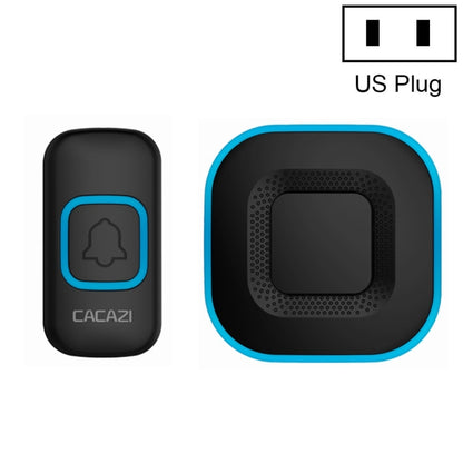 CACAZI V028F Wireless Music Doorbell without Battery, Plug:US Plug(Black) - Wireless Doorbell by CACAZI | Online Shopping UK | buy2fix