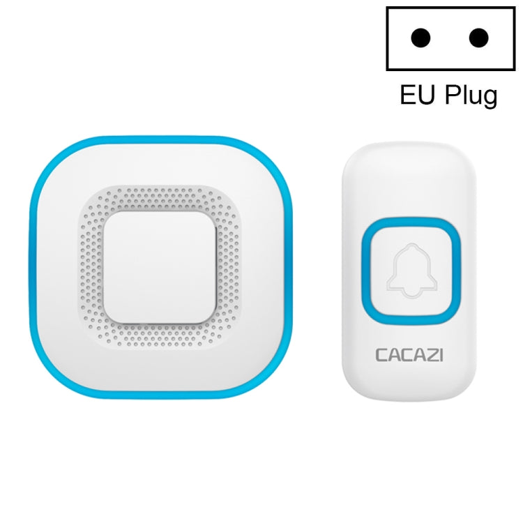 CACAZI V028F Wireless Music Doorbell without Battery, Plug:EU Plug(White) - Wireless Doorbell by CACAZI | Online Shopping UK | buy2fix