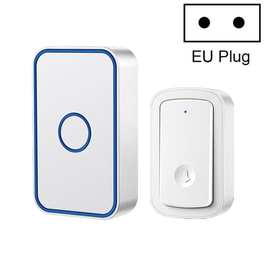 CACAZI A19 1 For 1 Wireless Music Doorbell without Battery, Plug:EU Plug(White) - Security by CACAZI | Online Shopping UK | buy2fix