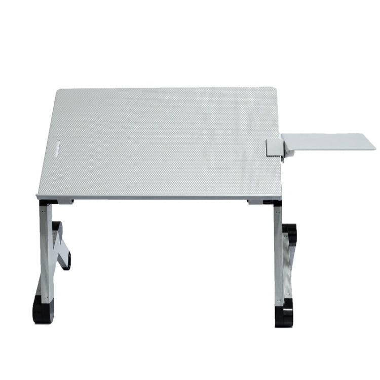 T8 Aluminum Alloy Folding & Lifting Laptop Desk Office Desk Heightening Bracket with Mouse Board (Silver) - Computer & Networking by buy2fix | Online Shopping UK | buy2fix