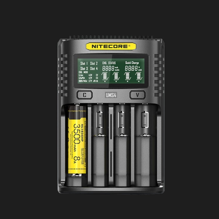 NITECORE Fast Lithium Battery Charger, Model: UMS4 - Charger & Converter by buy2fix | Online Shopping UK | buy2fix