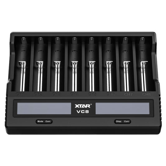 XTAR 8-Slot Battery Charger LCD Display Charger QC3.0 Type C Fast Charger for 21700 / 18650 Battery, Model: VC8 - Consumer Electronics by XTAR | Online Shopping UK | buy2fix