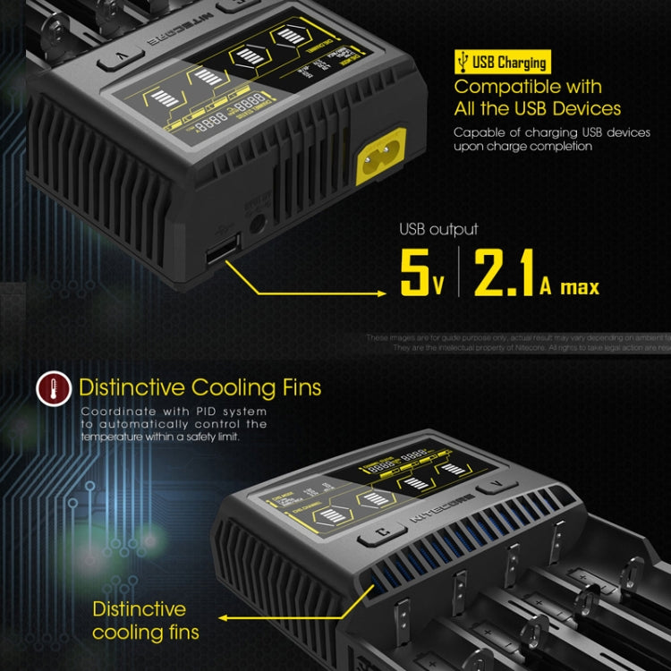 NITECORE 4-Slot Smart LCD Fast Charger, Model: SC4 - Consumer Electronics by NITECORE | Online Shopping UK | buy2fix