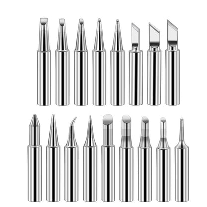 17 PCS / Set Soldering Tips 936 Soldering Station Pure Copper Soldering Iron Tips Lead-Free Soldering Iron Tips - Home & Garden by buy2fix | Online Shopping UK | buy2fix