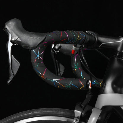 1 Pair WEST BIKING YP0804059 Road Bike Color Line Bar Belt PU Non-Slip Riding Bar Belt(White Color) - Decorative Accessories by WEST BIKING | Online Shopping UK | buy2fix