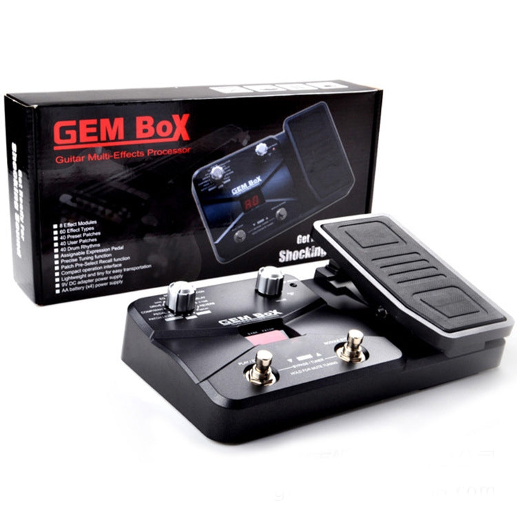 GEM-BOX Electric Guitar Effects Adjustable Multi-Effects Device(Black) - Guitar Tuner by buy2fix | Online Shopping UK | buy2fix