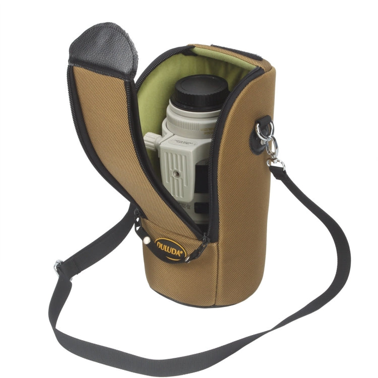 DULUDA 302 Breathable Waterproof And Shockproof Telephoto Camera Lens Bag(Khaki) - Lens Bag by DULUDA | Online Shopping UK | buy2fix