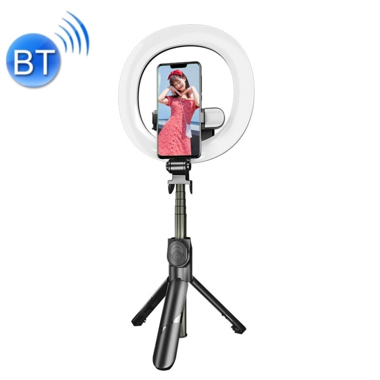 XT18s+ Multi-Function Bluetooth Wireless LED Double Fill Light Live Tripod Mobile Phone Selfie Stick(Black) - Consumer Electronics by buy2fix | Online Shopping UK | buy2fix