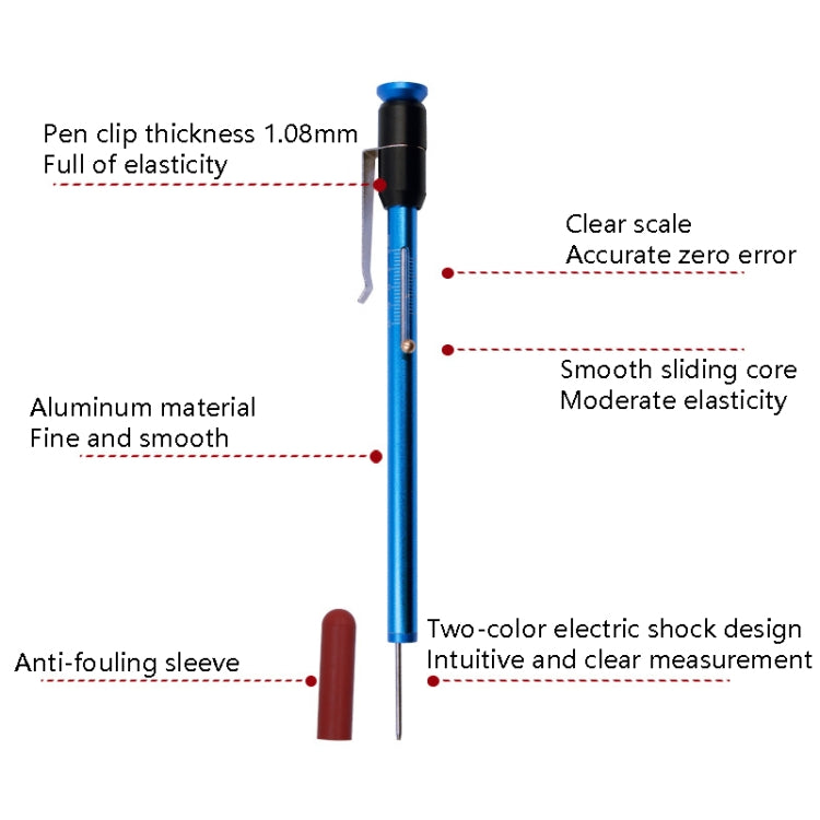 Auto Repair 2 In 1 Testing Tool Brake Pad Thickness Test Pen Car Tire Treated Depth Test Instrument(Detection Pen) - In Car by buy2fix | Online Shopping UK | buy2fix