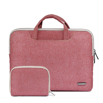 LiSEN LS-116 Simple Laptop Bag Business Laptop Liner Bag, Size: 15.6 inch(Snowflake Nylon Light Red) - 15.6 - 17 inch by LiSEN | Online Shopping UK | buy2fix