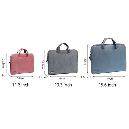 LiSEN LS-116 Simple Laptop Bag Business Laptop Liner Bag, Size: 15.6 inch(Snowflake Nylon Dark Blue) - 15.6 - 17 inch by LiSEN | Online Shopping UK | buy2fix