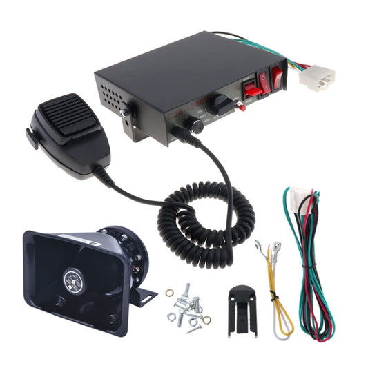 200W 12/24V Car Alert Host With Shoutlers 9 Sound Car Alarm Speaker - In Car by buy2fix | Online Shopping UK | buy2fix