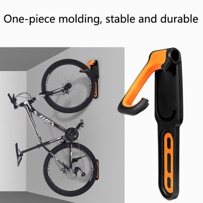 BG-R16 Bicycle Folding Wall Movable Hook Bicycle Mountain Bike Display Rack Parking Rack(Black Orange) - Retaining Clips by buy2fix | Online Shopping UK | buy2fix
