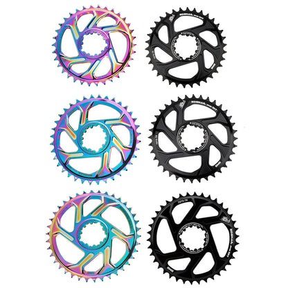 BDSNAIL Mountain Bike Single Disk GXP Direct-Shaped Integrated Disk Positive And Negative Tooth Disc, Colour: 34T (Dazzling Color) - Outdoor & Sports by buy2fix | Online Shopping UK | buy2fix