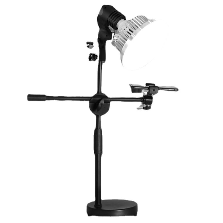 Mobile Phone Live Support Shooting Gourmet Beautification Fill Light Indoor Jewelry Photography Light, Style: 700W Mushroom Lamp + Stand + Overhead Stand - Selfie Light by buy2fix | Online Shopping UK | buy2fix