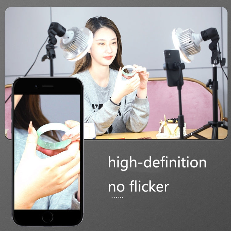 Mobile Phone Live Support Shooting Gourmet Beautification Fill Light Indoor Jewelry Photography Light, Style: 700W Mushroom Lamp + Stand + Overhead Stand - Selfie Light by buy2fix | Online Shopping UK | buy2fix