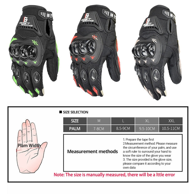 GHOST RACING GR-ST04 Motorcycle Gloves Anti-Fall Full Finger Riding Touch Gloves, Size: L(Red) - Locomotive Gloves by GHOST RACING | Online Shopping UK | buy2fix