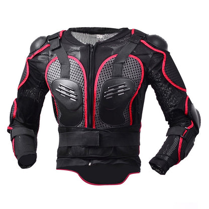 GHOST RACING F060 Motorcycle Armor Suit Riding Protective Gear Chest Protector Elbow Pad Fall Protection Suit, Size: L(Red) - Protective Gear by GHOST RACING | Online Shopping UK | buy2fix