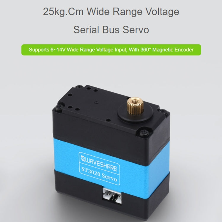 Waveshare 24703 25kg.cm Wide Range Voltage ST3020 Serial Bus Aervo - Other Accessories by Waveshare | Online Shopping UK | buy2fix