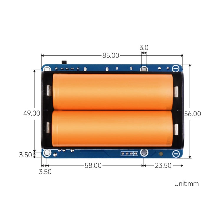 Waveshare 25567 For Raspberry Pi UPS HAT (D), Pogo Pins Connector , Without Battery - Raspberry Pi Accessories by Waveshare | Online Shopping UK | buy2fix