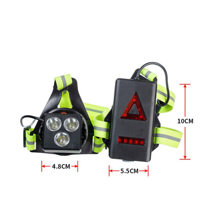 Outdoor Sports Running Light Waterproof Night Riding Light Highlight Rechargeable Mountaineering Light Chest Warning Light - Others by buy2fix | Online Shopping UK | buy2fix