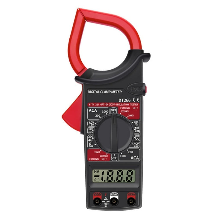 ANENG DT266  Automatic High-Precision Clamp Multimeter with Buzzer(Red) - Digital Multimeter by ANENG | Online Shopping UK | buy2fix