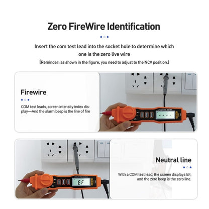 ANENG A3002 Multi-Function Pen-Type High-Precision Smart Multimeter(Orange) - Consumer Electronics by ANENG | Online Shopping UK | buy2fix