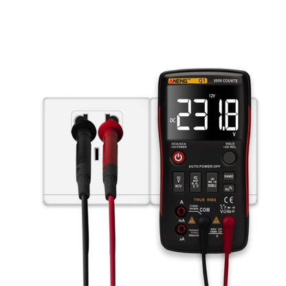 ANENG AN-Q1 Automatic High-Precision Intelligent Digital Multimeter, Specification: Standard with Cable(Red) - Consumer Electronics by ANENG | Online Shopping UK | buy2fix