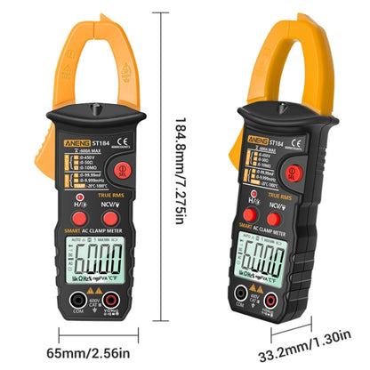 ANENG ST184 Automatically Identify Clamp-On Smart Digital Multimeter(Yellow) - Digital Multimeter by ANENG | Online Shopping UK | buy2fix