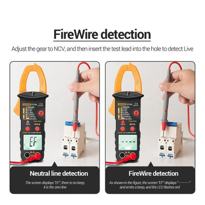 ANENG ST184 Automatically Identify Clamp-On Smart Digital Multimeter(Red) - Digital Multimeter by ANENG | Online Shopping UK | buy2fix